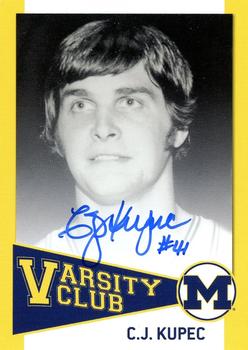 2004 TK Legacy Michigan Wolverines - Varsity Club Autographs #VC5 C.J. Kupec Front