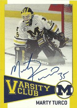 2004 TK Legacy Michigan Wolverines - Varsity Club Autographs #VH3 Marty Turco Front