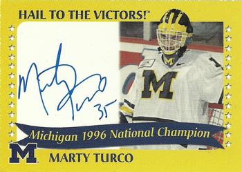 2004 TK Legacy Michigan Wolverines - National Champions Autographs #1996A Marty Turco Front