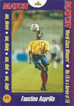 1996 Match Magazine World Class Winners #15 Tino Asprilla Front
