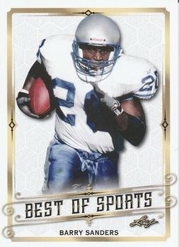 2018 Leaf Best of Sports #02 Barry Sanders Front