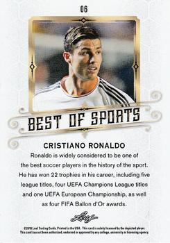 2018 Leaf Best of Sports #06 Cristiano Ronaldo Back