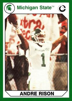 1990 Collegiate Collection Michigan State Spartans - Promos #5 Andre Rison Front