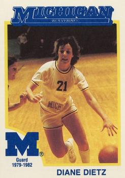 1991 College Classics Michigan Wolverines #NNO Diane Dietz Front