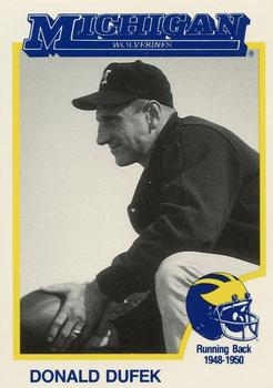 1991 College Classics Michigan Wolverines #NNO Don Dufek Front