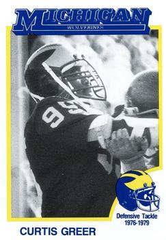 1991 College Classics Michigan Wolverines #NNO Curtis Greer Front