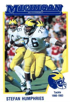1991 College Classics Michigan Wolverines #NNO Stefan Humphries Front
