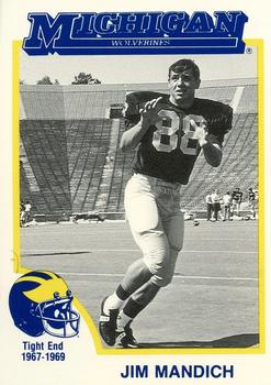 1991 College Classics Michigan Wolverines #NNO Jim Mandich Front