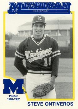 1991 College Classics Michigan Wolverines #NNO Steve Ontiveros Front
