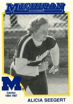 1991 College Classics Michigan Wolverines #NNO Alicia Seegert Front