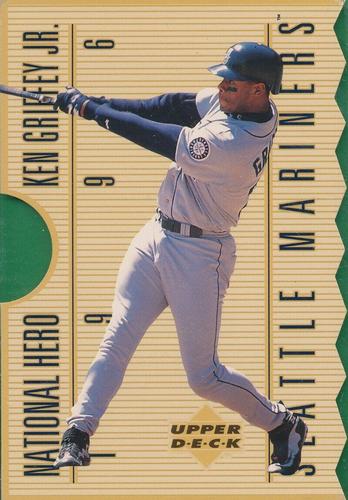 1996 Upper Deck Authenticated National Hero #NH1 Ken Griffey Jr. Front