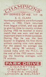 1935 Gallaher Champions 2nd Series #16 Nobby Clark Back