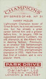 1935 Gallaher Champions 2nd Series #31 Harry Mizler Back