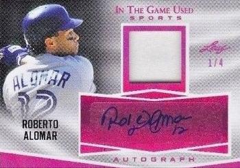 2018 Leaf In The Game Used Sports - Magenta Prismatic #GUA-RA1 Roberto Alomar Front