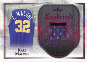 2018 Leaf In The Game Used Sports - Enshrined Relics Magenta Prismatic #E-23 Karl Malone Front