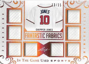 2018 Leaf In The Game Used Sports - Fantastic Fabrics #FF-08 Chipper Jones Front