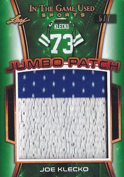 2018 Leaf In The Game Used Sports - Jumbo Patch Relics #JP-19 Joe Klecko Front
