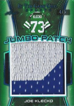 2018 Leaf In The Game Used Sports - Jumbo Patch Relics Blue Prismatic #JP-19 Joe Klecko Front