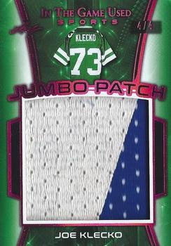 2018 Leaf In The Game Used Sports - Jumbo Patch Relics Magenta Prismatic #JP-19 Joe Klecko Front