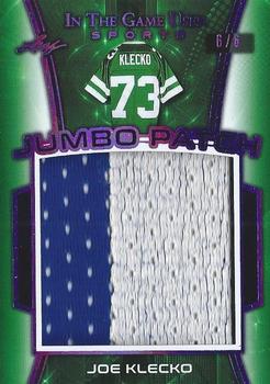 2018 Leaf In The Game Used Sports - Jumbo Patch Relics Purple Prismatic #JP-19 Joe Klecko Front