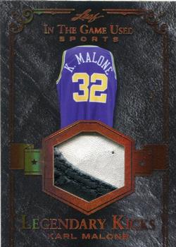 2018 Leaf In The Game Used Sports - Legendary Kicks Relics #LK03 Karl Malone Front