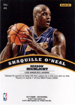 2017 Panini National Convention VIP #46 Shaquille O'Neal Back
