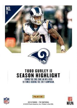 2018 Panini National Convention #11 Todd Gurley Back