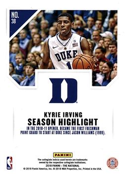 2018 Panini National Convention #38 Kyrie Irving Back