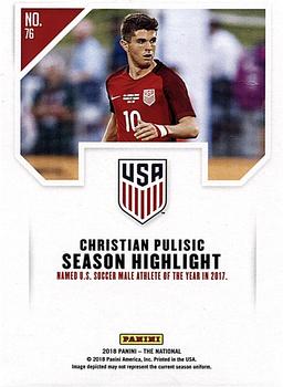 2018 Panini National Convention #76 Christian Pulisic Back