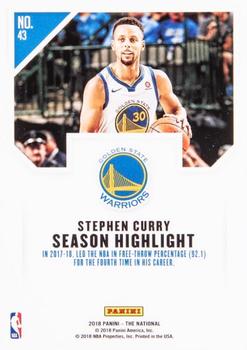 2018 Panini National Convention - Escher Squares #43 Stephen Curry Back