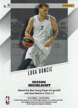 2018 Panini National Convention - NBA Prospects Escher Squares #P1 Luka Doncic Back