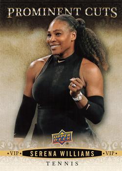 2018 Upper Deck National Convention VIP Prominent Cuts #VIP-3 Serena Williams Front