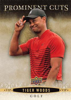 2018 Upper Deck National Convention VIP Prominent Cuts #VIP-5 Tiger Woods Front