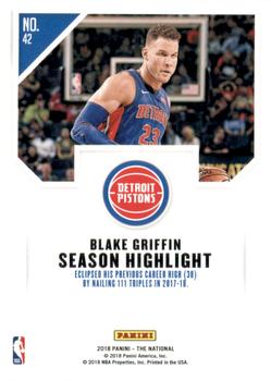 2018 Panini National Convention - Magnetic Fury #42 Blake Griffin Back
