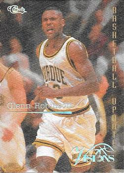 1996 Classic Visions Signings Update #U105 Glenn Robinson Front