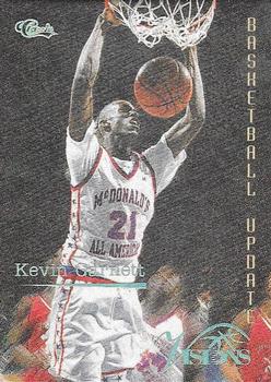 1996 Classic Visions Signings Update #U108 Kevin Garnett Front
