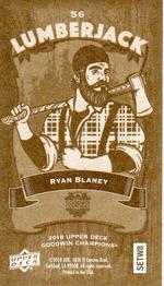 2018 Upper Deck Goodwin Champions - Minis Wood Lumberjack #56 Ryan Blaney Back
