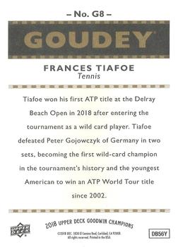 2018 Upper Deck Goodwin Champions - Goudey #G8 Frances Tiafoe Back