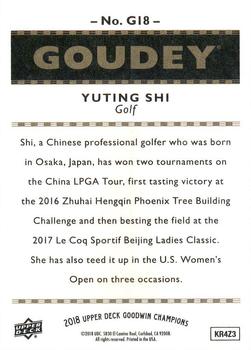 2018 Upper Deck Goodwin Champions - Goudey #G18 Yuting Shi Back
