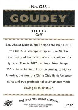 2018 Upper Deck Goodwin Champions - Goudey #G38 Yu Liu Back