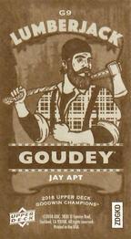 2018 Upper Deck Goodwin Champions - Goudey Minis Black Wood Lumberjack #G9 Jay Apt Back