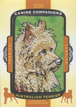 2018 Upper Deck Goodwin Champions - Canine Companions Manufactured Patch #CC105 Australian Terrier Front