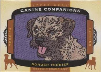2018 Upper Deck Goodwin Champions - Canine Companions Manufactured Patch #CC107 Border Terrier Front