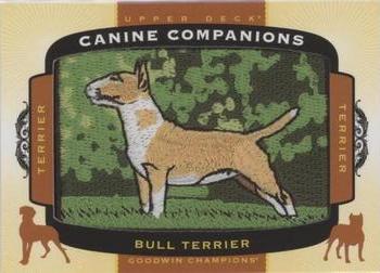 2018 Upper Deck Goodwin Champions - Canine Companions Manufactured Patch #CC109 Bull Terrier Front