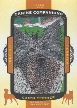 2018 Upper Deck Goodwin Champions - Canine Companions Manufactured Patch #CC110 Cairn Terrier Front