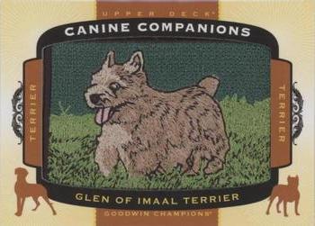 2018 Upper Deck Goodwin Champions - Canine Companions Manufactured Patch #CC115 Glen of Imaal Terrier Front