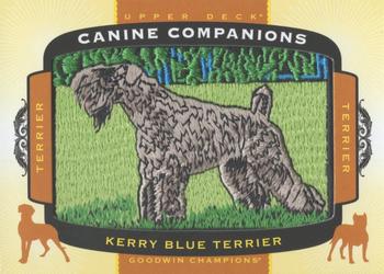 2018 Upper Deck Goodwin Champions - Canine Companions Manufactured Patch #CC119 Kerry Blue Terrier Front
