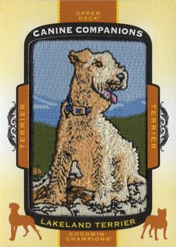 2018 Upper Deck Goodwin Champions - Canine Companions Manufactured Patch #CC121 Lakeland Terrier Front