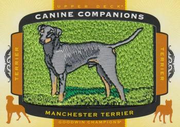 2018 Upper Deck Goodwin Champions - Canine Companions Manufactured Patch #CC122 Manchester Terrier Front