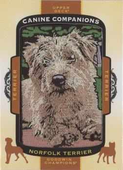 2018 Upper Deck Goodwin Champions - Canine Companions Manufactured Patch #CC125 Norfolk Terrier Front
